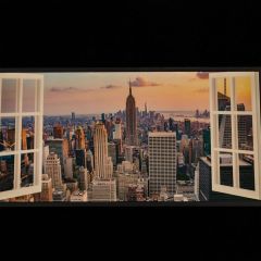 Downtown New York LED Virtual window wall box