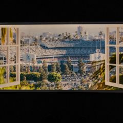 LA Dodgers LED Virtual window wall box
