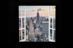New york led window wall box