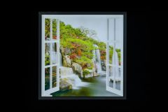 Waterfall Virtual LED window wall box