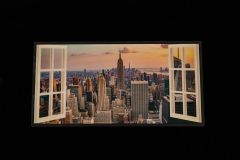 Downtown New York Virtual LED window wall box