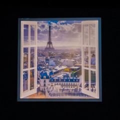 Paris LED Virtual Window Wall Art