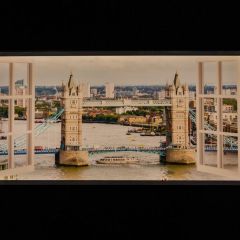 London bridge LED Virtual Window Wall Art