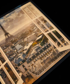 Alternative view of Virtual LED Picture Windows - Paris Scene 600x600