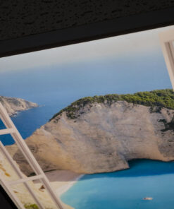 Alternative view of Mountain Scene LED Virtual Window Panel 600 x 600mm